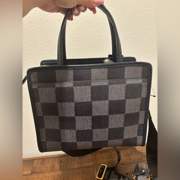 Karl Lagerfeld Black and Gray Checkered Bag - Picture 7 of 10